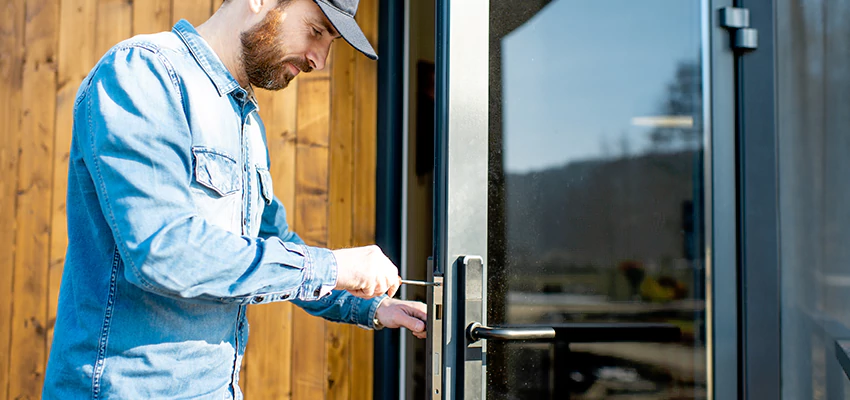Frameless Glass Storefront Door Locks Replacement in Nuevo, CA